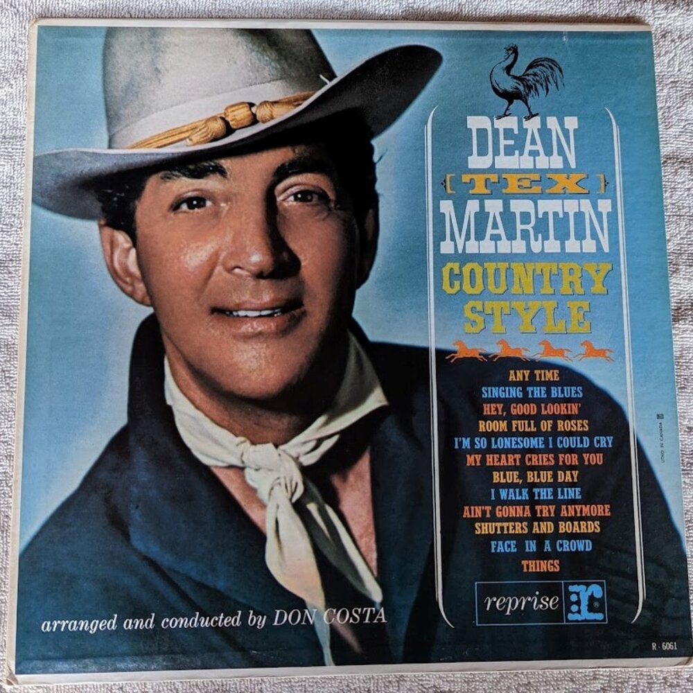 FURTHER REDUCED Vintage Dean (Tex) Martin Vinyl LP – Country Style – c 1963